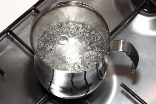 Boiling water