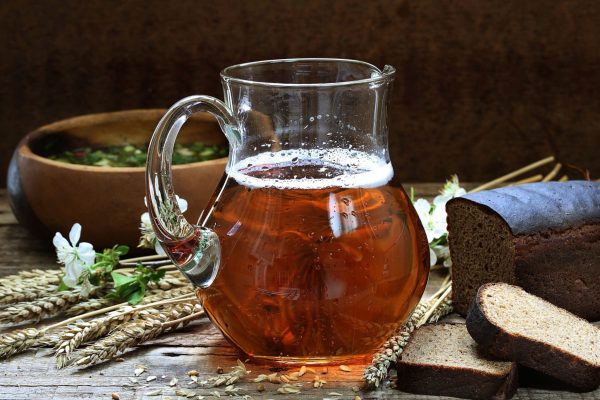 Kvass is a fermented low-alcoholic drink from Russia