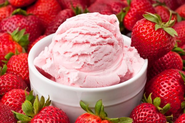 Strawberry ice cream